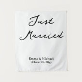 Custom Wedding Banner Personalized Ceremony Sign タペストリー (正面)