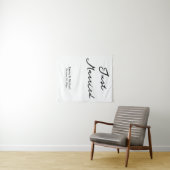 Custom Wedding Banner Personalized Ceremony Sign タペストリー (インサイチュ(横))