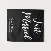 Custom Wedding Banner Personalized Ceremony Sign タペストリー (正面(横))
