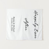 Custom Wedding Banner Personalized Ceremony Sign タペストリー (正面(横))