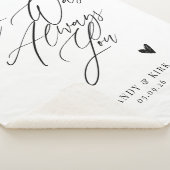 Custom Wedding Gift for Couple – Anniversary  シェルパブランケット (3/4)