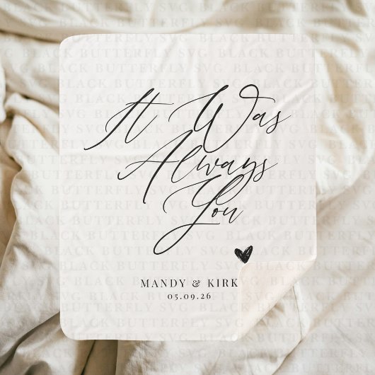 Custom Wedding Gift for Couple – Anniversary  シェルパブランケット