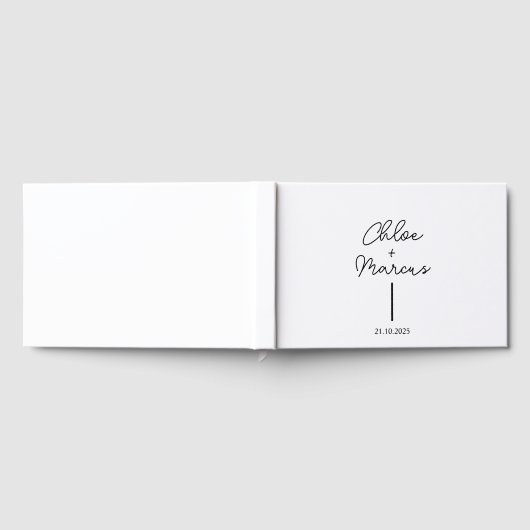 Custom Wedding Guest Book , Luxury Sand Colour ,  ゲストブック (全面)