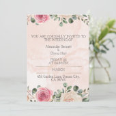 Custom Wedding Invitation Card – Elegant Printabl 招待状 (スタンド正面)