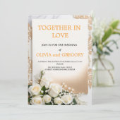 Custom Wedding Invitation Cards | Personalized 招待状 (スタンド正面)