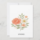 Custom Wedding Invitation Cards | Personalized 招待状 (裏面)