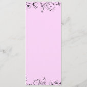 Custom Wedding Menu – Starter, Entrées & Dessert メニュー (裏面)