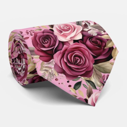 Custom Wedding Name on Back of Neck Tie ネクタイ (ロール)