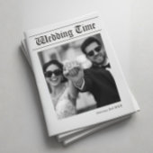 Custom Wedding Newspaper - Fun Guest Activity Book 招待状