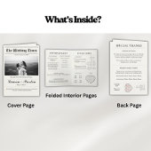 Custom Wedding Newspaper - Fun Guest Activity Book 招待状