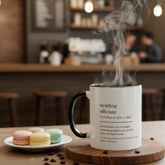 Custom Wedding Officiant Gift Hilarious Definition マグカップ