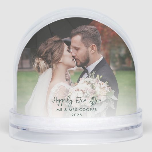 Custom Wedding Photo Happily Ever Christmas (正面)