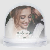 Custom Wedding Photo Happily Ever Christmas (裏面)