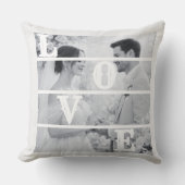 Custom Wedding Photo "LOVE" クッション (正面)