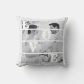 Custom Wedding Photo "LOVE" クッション (正面)