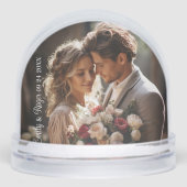 Custom Wedding Photo White Typography (正面)