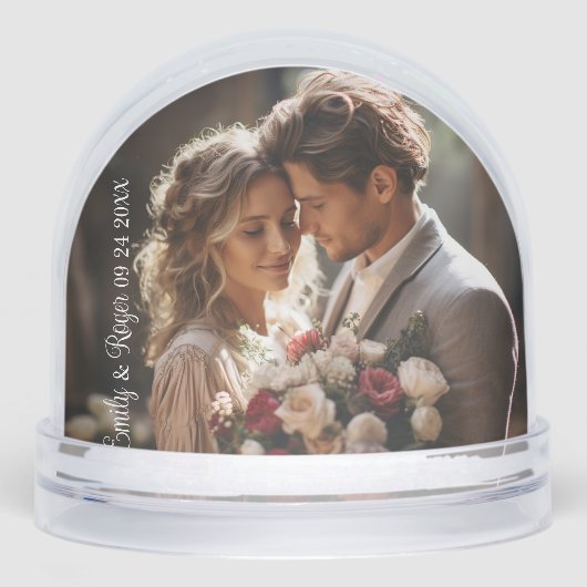 Custom Wedding Photo White Typography (正面)