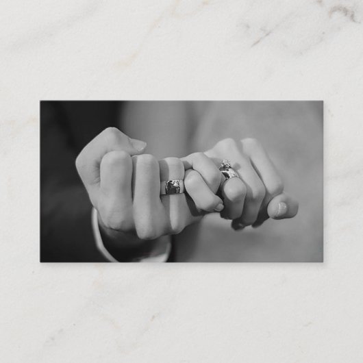 Custom Wedding Photography Minimalist Professional 名刺 (正面)