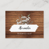 Custom wedding placeholder cards プレイスカード (正面)