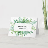 Custom wedding placeholders, personalized wedding  サンキューカード (正面)