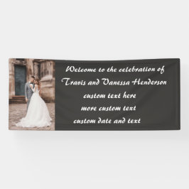 Custom Wedding Reception 横断幕