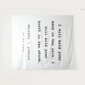 Custom Wedding Reception Love Quote Wedding  タペストリー (正面(横))