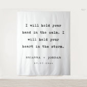 Custom Wedding Reception Love Quote Wedding  タペストリー (正面)