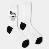  Custom Wedding Socks with Name and Wedding Date ソックス (右)