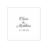 Custom Wedding Stamp- Elegant Personalised Design  ラバースタンプ (インプリント)