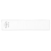 Custom Wedding Table Runner, Fabric Welcome Banner ショートテーブルランナー (横)