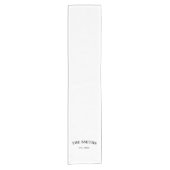 Custom Wedding Table Runner Sign Fabric Last Name  ショートテーブルランナー (正面)