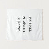 Custom Wedding Table Signs Personalized Reception  タペストリー (正面(横))