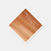 Custom Wedding Template Terracotta Autumn Fall スタンダードカクテルナプキン (角)