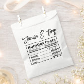 Custom Wedding Thank You Bridal Shower Bachlorette フェイバーバッグ (クリップ留めされた状態)