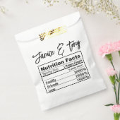 Custom Wedding Thank You Bridal Shower Bachlorette フェイバーバッグ (封をした状態)