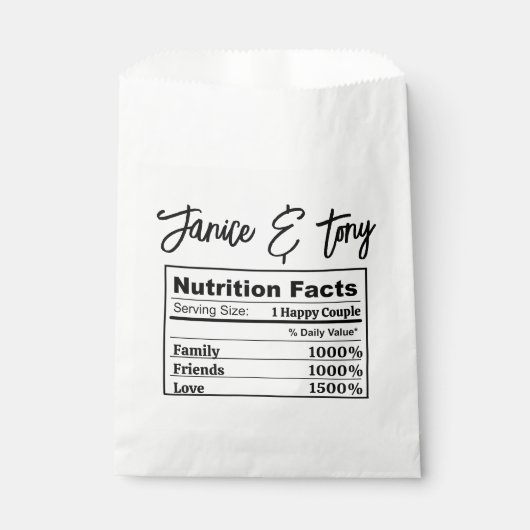 Custom Wedding Thank You Bridal Shower Bachlorette フェイバーバッグ (正面)