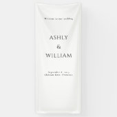 Custom wedding welcome sign, Linen Wedding Sign 横断幕 (縦)