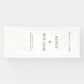 Custom wedding welcome sign, Linen Wedding Sign 横断幕 (横)