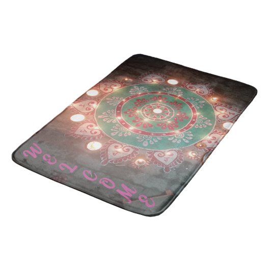 Custom welcome design  バスマット (アングル)