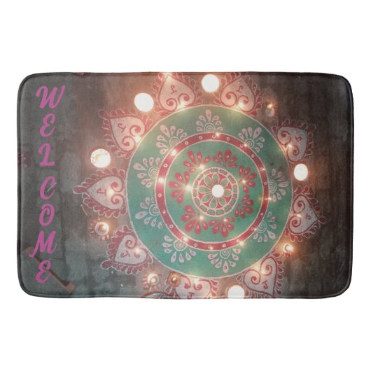 Custom welcome design  バスマット (正面)