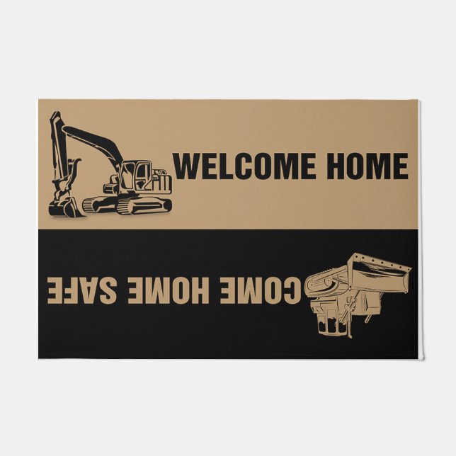 Custom Welcome Home Rug - Gift For Him ドアマット (正面)