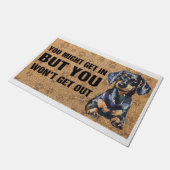 Custom Welcome Mat/Dog Lover/Dachshund Decor ドアマット (アングル)