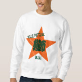 Custom Whimsical Sushi Japanese Kanji Calligraphy  スウェットシャツ (正面)