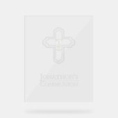 Custom White Boys Cross Communion Collection アクリルサイン (正面)