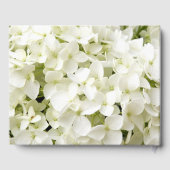 Custom White Floral 'Celebration Of Life' Photo ゲストブック (裏面)