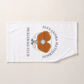 Custom White Pickleball Club Player Team Sports ハンドタオル (ハンドタオル)