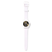 Custom White Silicone Watch – Modern Unisex 腕時計 (ストラップ)