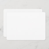 Custom white simple Design Add Photo or Text エンクロージャーカード (正面/裏面)