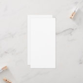 Custom white simple Design Add Photo or Text カード (正面/裏面インサイチュ)