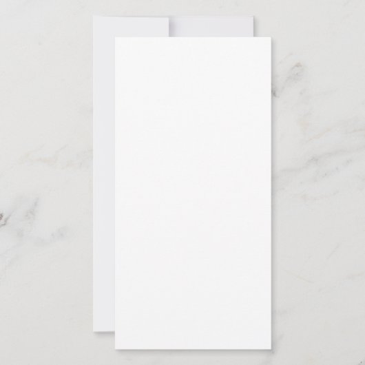 Custom white simple Design Add Photo or Text カード (正面)